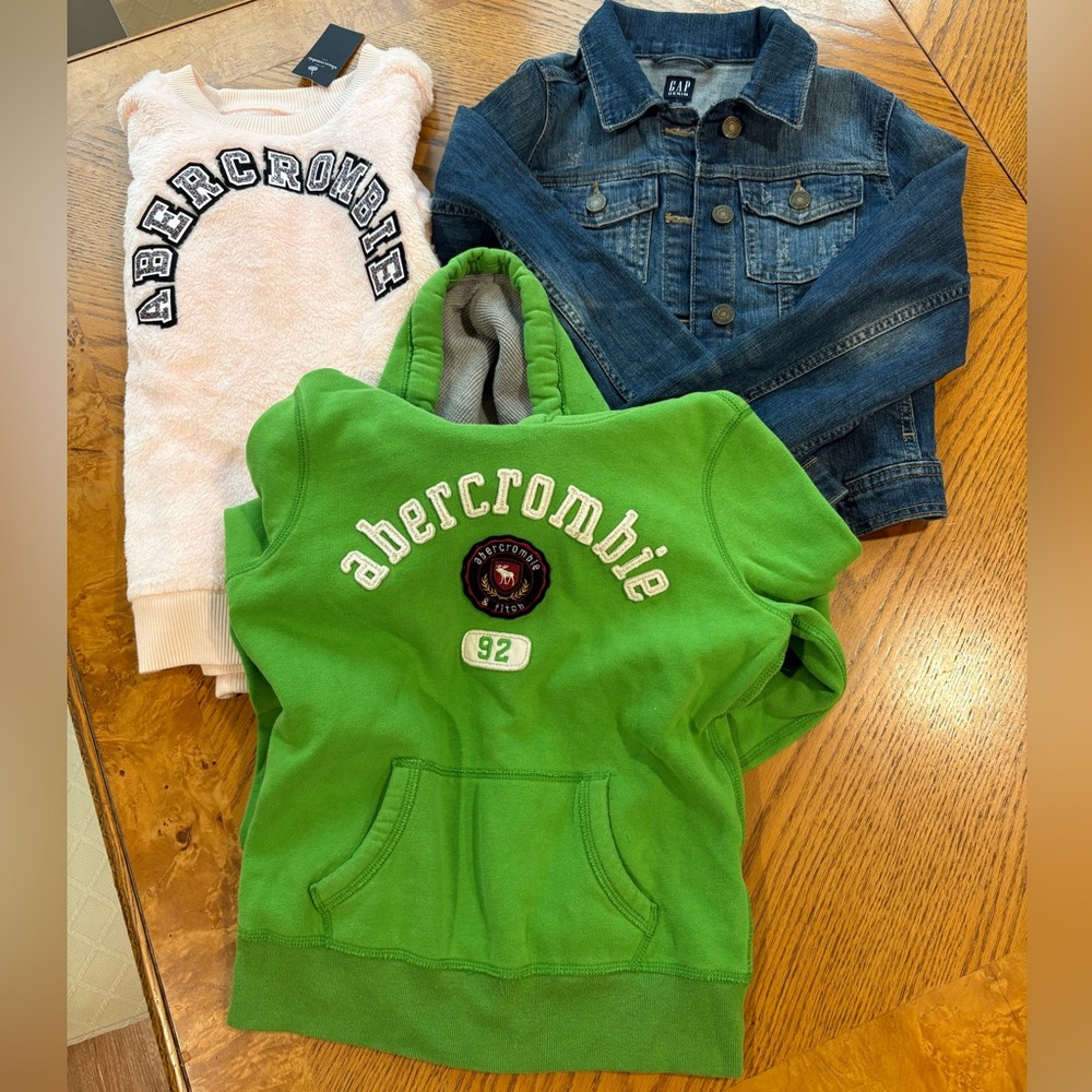 Abercrombie & Fitch Kids and Gap Kids girls winter clothing lot large 9/10